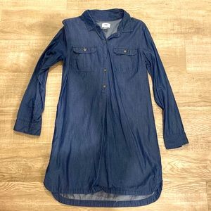 Old Navy Chambray Shirt Dress, Size Small